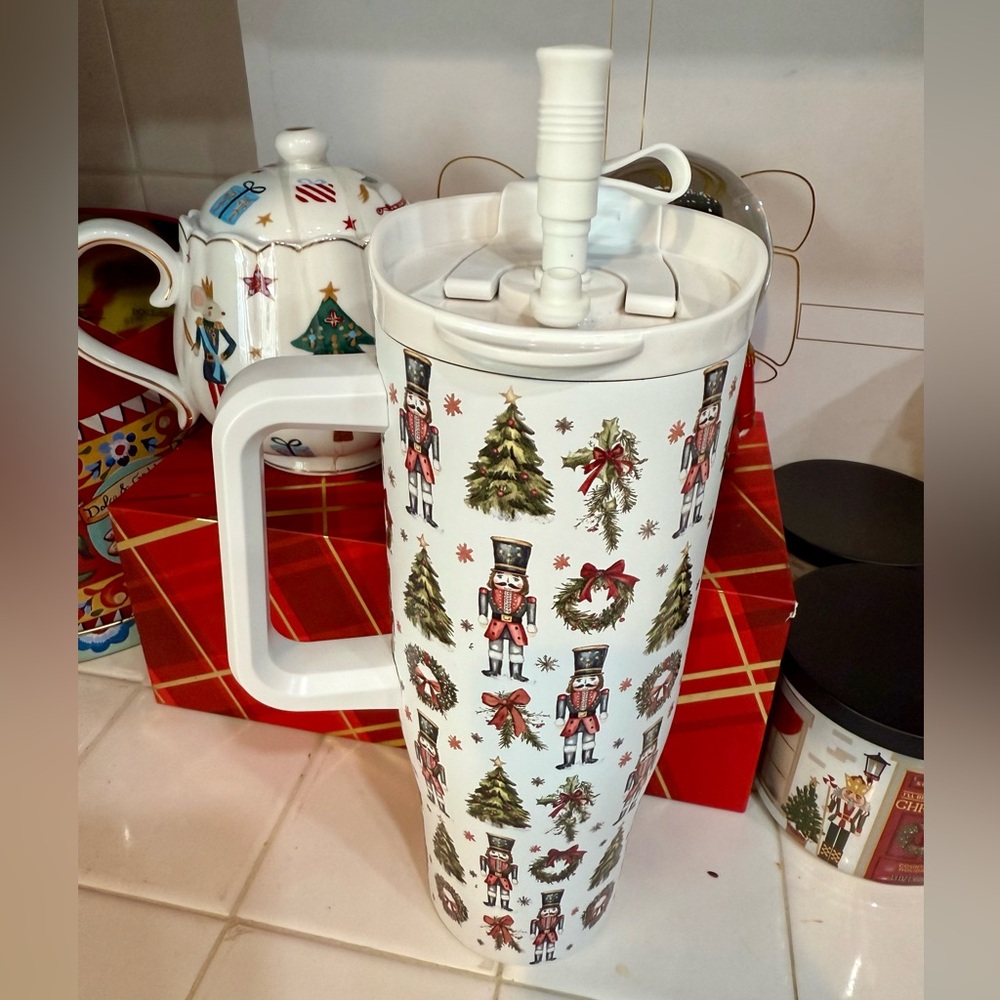 40oz Nutcracker Christmas Stainless Steel Tumbler